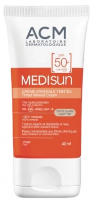Medisun Tinted Mineral Cream SPF50+ Light Tint 40ml